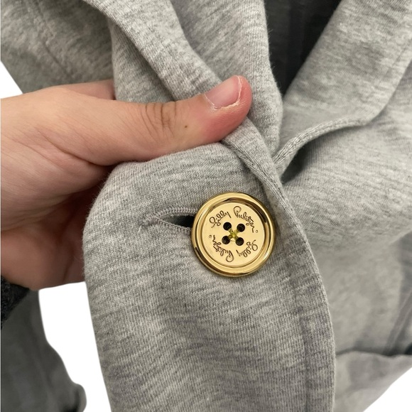 Lilly Pulitzer Gray Women's Blazer Cotton XL Tatum - Picture 3 of 5